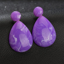Load image into Gallery viewer, Bohemian Color Resin Water  Earrings