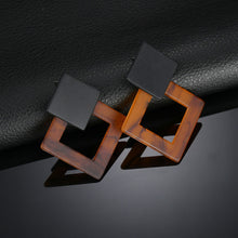 Load image into Gallery viewer, Geometric Hollow Acrylic Earrings