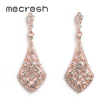 Load image into Gallery viewer, Crystal Long Women Earrings Gold